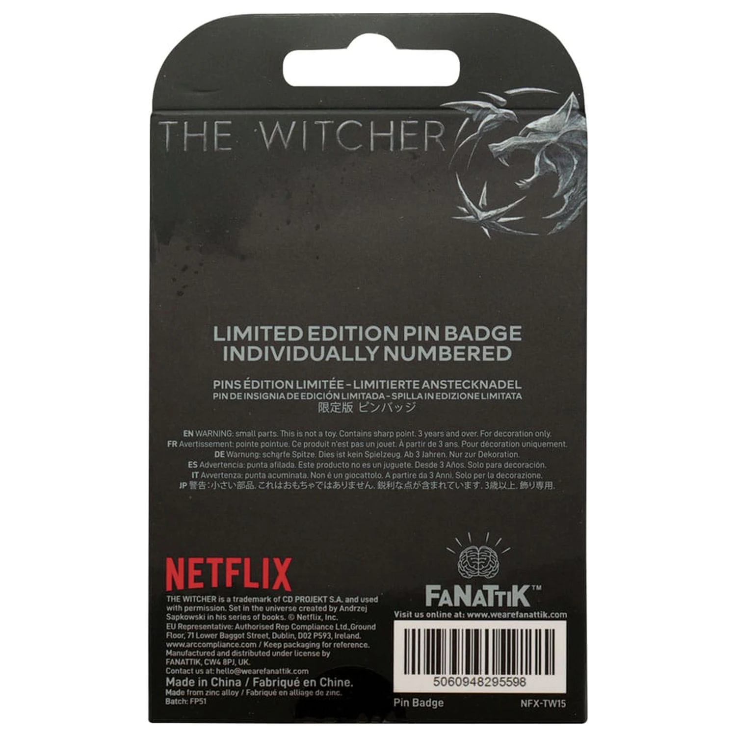 The Witcher odznak symbol Zaklínače Limited Edition fotografii produktu