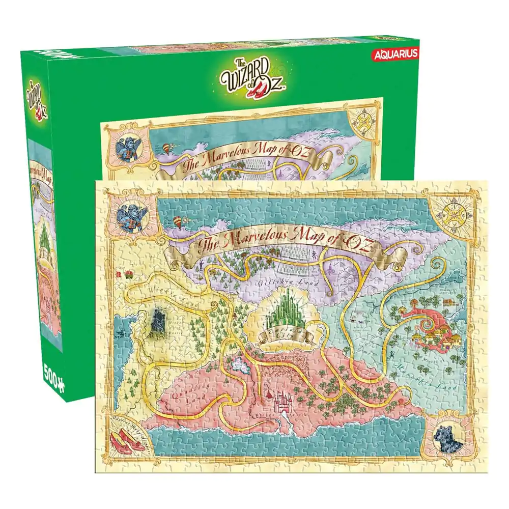 The Wizard Of Oz Mapa Puzzle (500 dílků) fotografii produktu