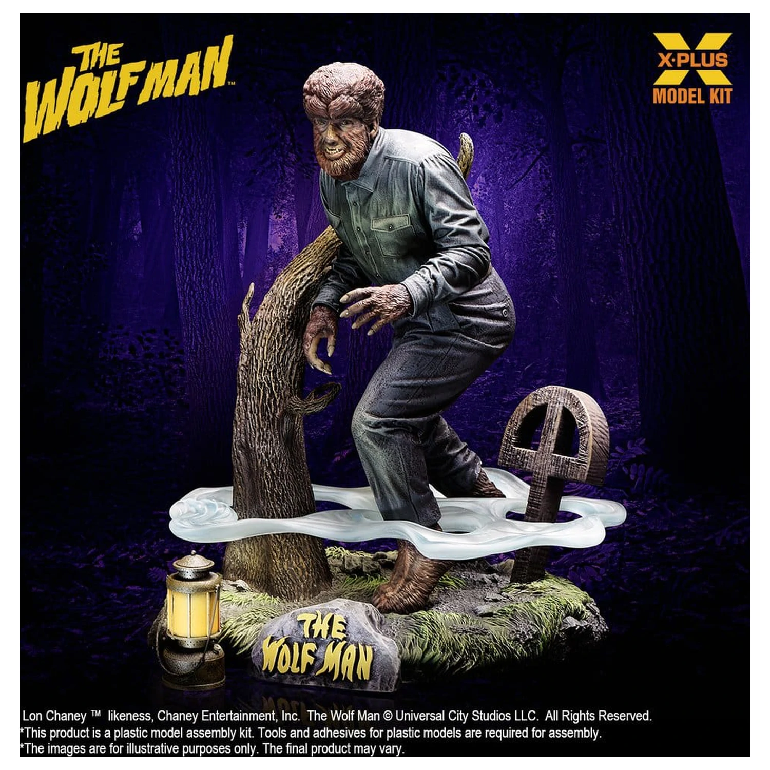 The Wolf Man Plastikový Model Kit 1/8 Lon Chaney Jr. as Wolf Man 22 cm (Reprodukce) fotografii produktu
