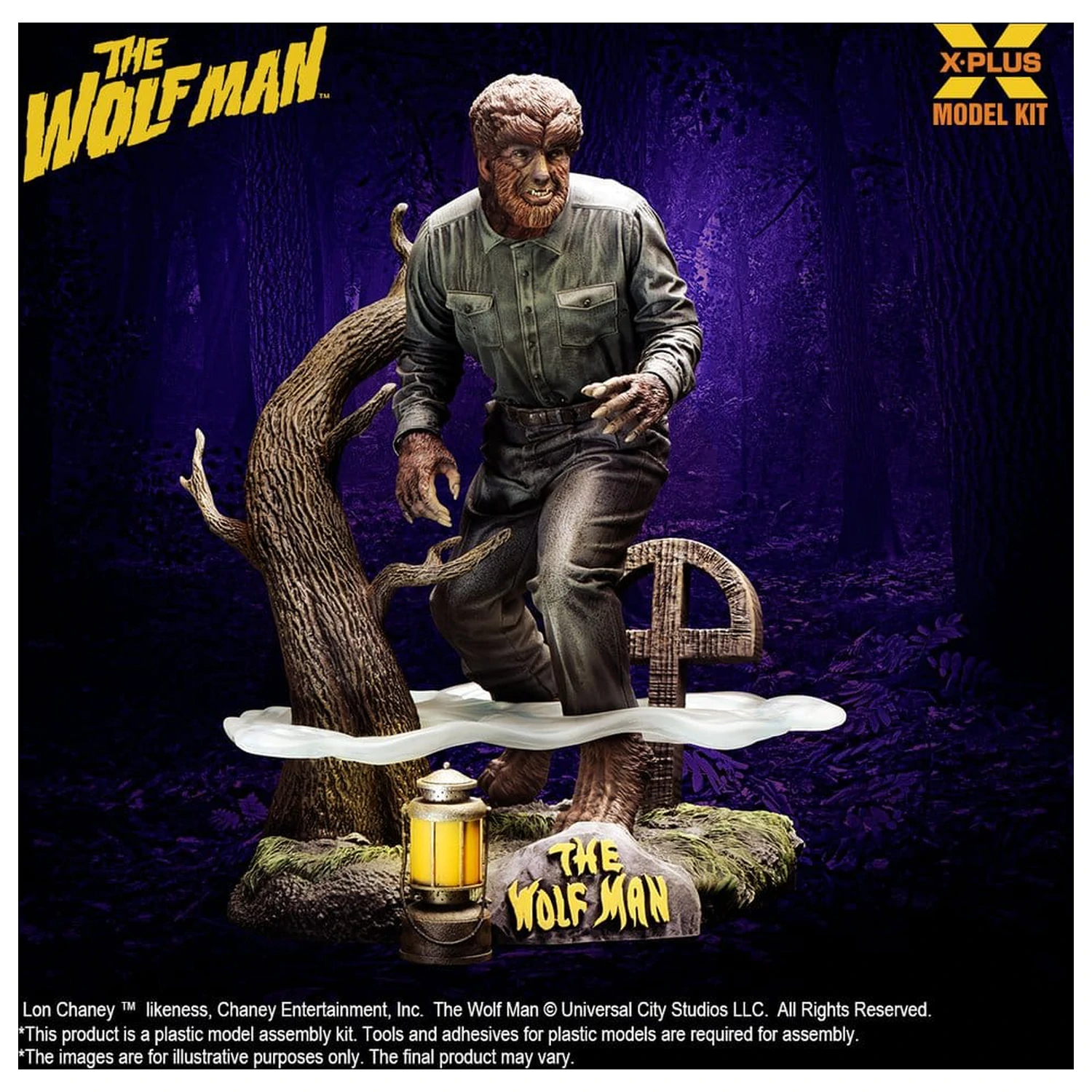 The Wolf Man Plastikový Model Kit 1/8 Lon Chaney Jr. as Wolf Man 22 cm (Reprodukce) fotografii produktu