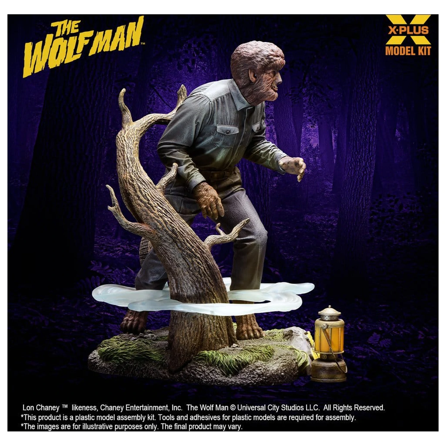 The Wolf Man Plastikový Model Kit 1/8 Lon Chaney Jr. as Wolf Man 22 cm (Reprodukce) fotografii produktu