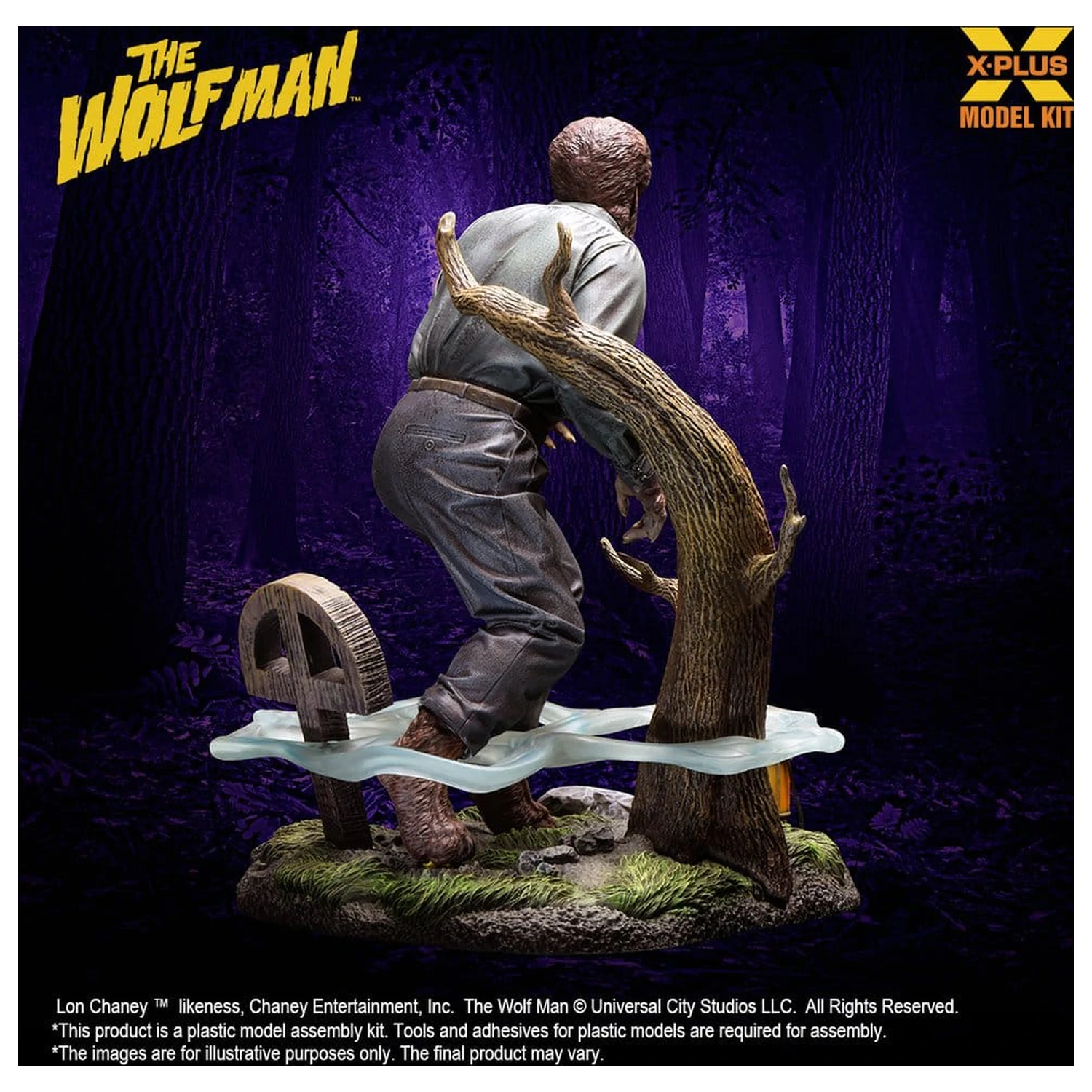 The Wolf Man Plastikový Model Kit 1/8 Lon Chaney Jr. as Wolf Man 22 cm (Reprodukce) fotografii produktu