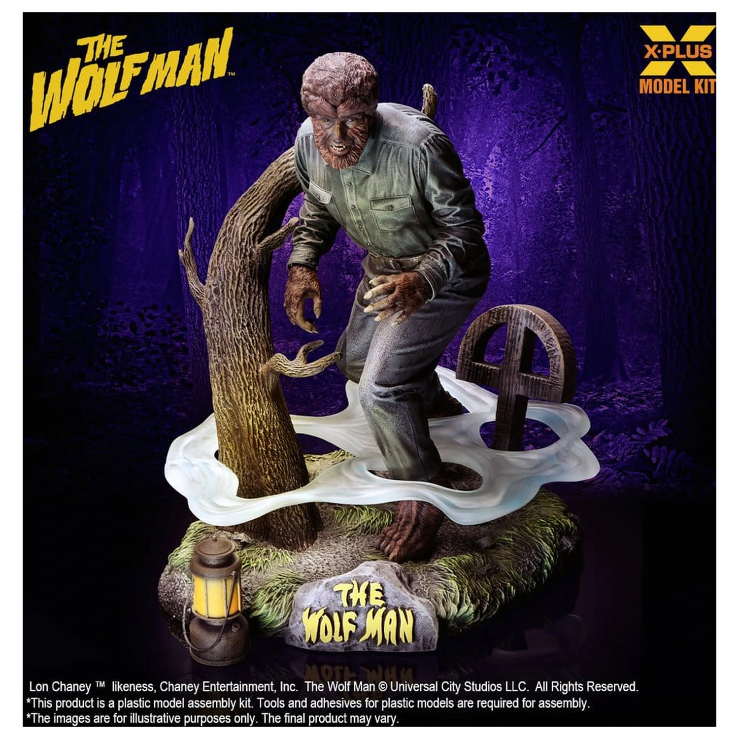 The Wolf Man Plastikový Model Kit 1/8 Lon Chaney Jr. as Wolf Man 22 cm (Reprodukce) fotografii produktu