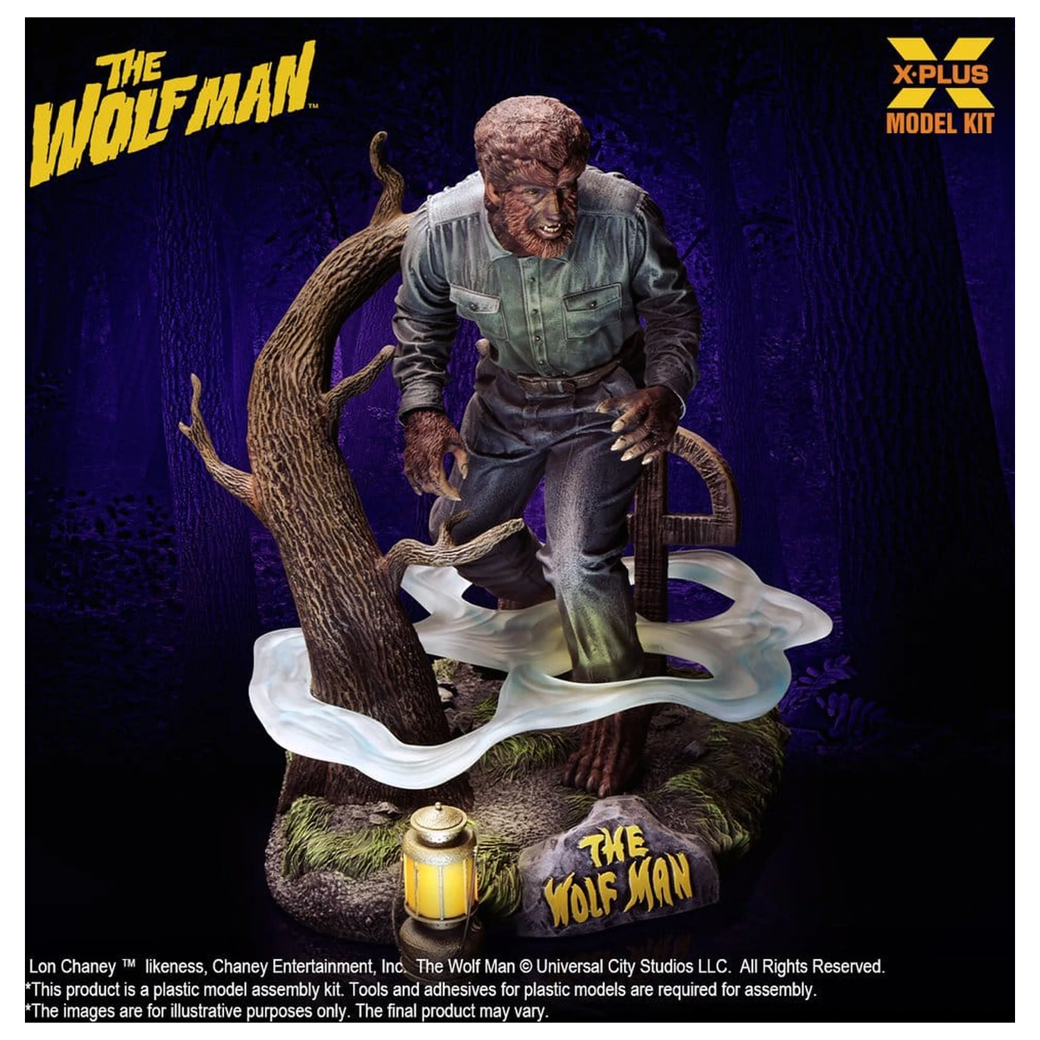 The Wolf Man Plastikový Model Kit 1/8 Lon Chaney Jr. as Wolf Man 22 cm (Reprodukce) fotografii produktu
