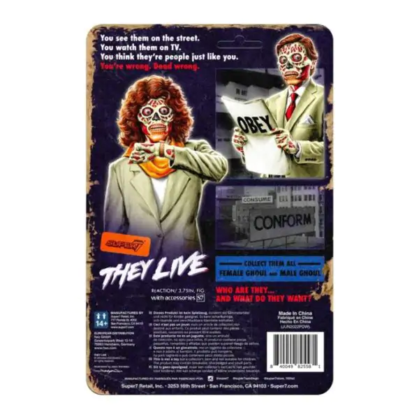 They Live ReAction Akční figurka Vlna 02 Female Ghoul (Glow) 10 cm fotografii produktu