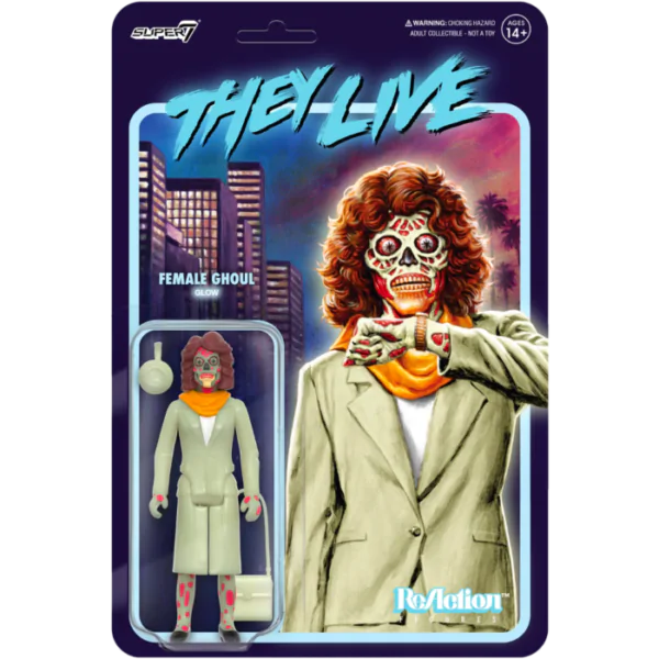 They Live ReAction Akční figurka Vlna 02 Female Ghoul (Glow) 10 cm fotografii produktu