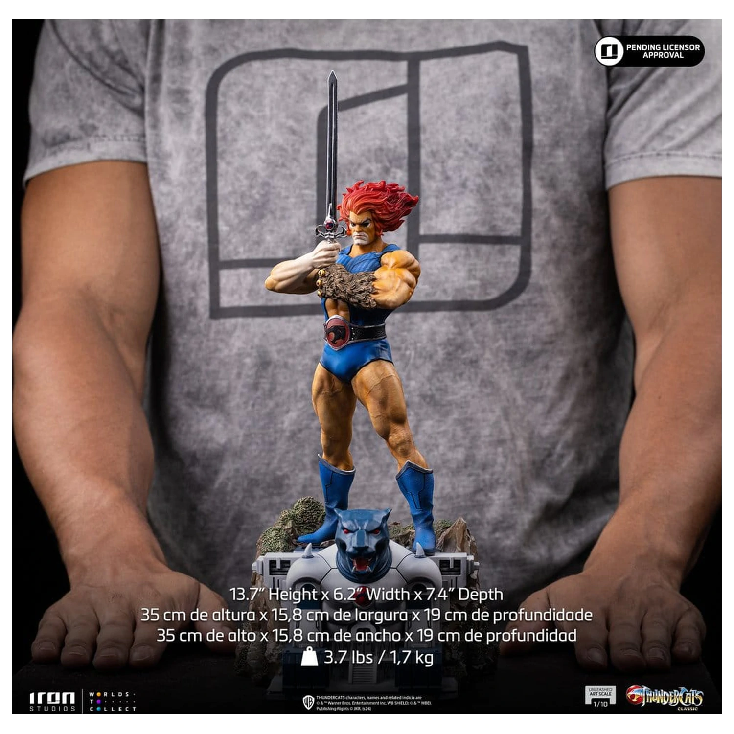 ThunderCats Art Scale socha 1/10 Lion-O Unleashed 35 cm fotografii produktu