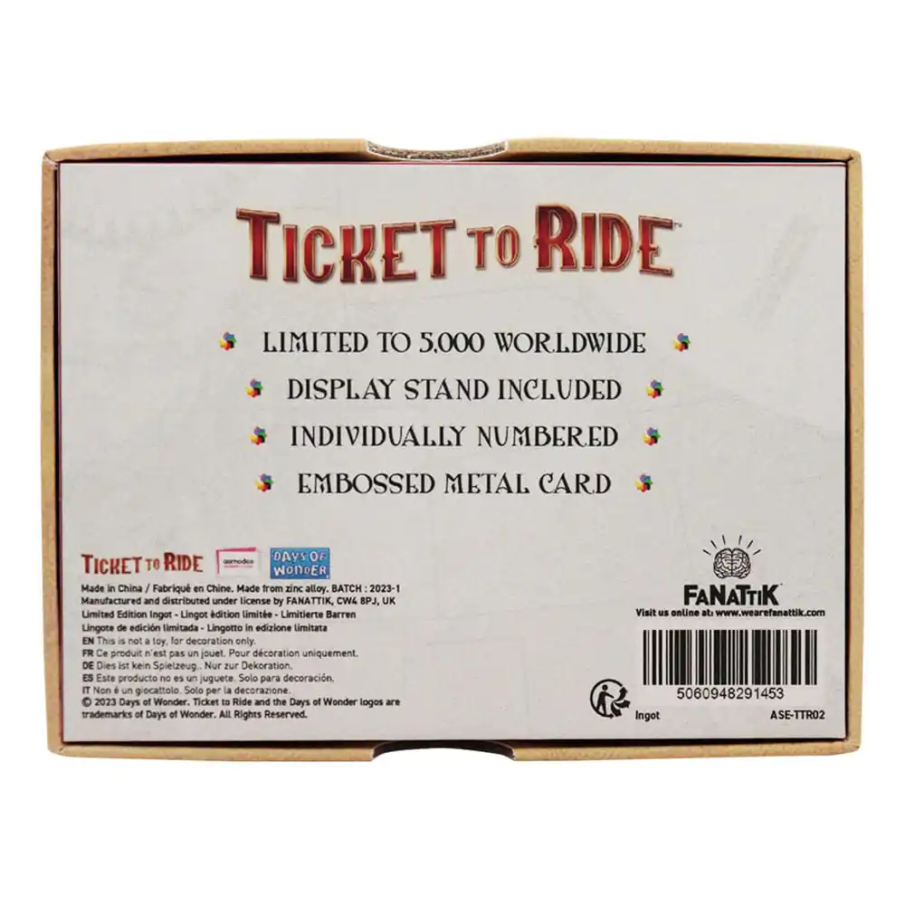 Ticket to Ride Ingot Trans America Express Limitovaná edice fotografii produktu