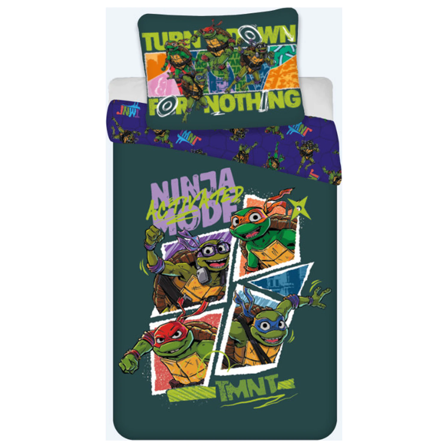 Teenage Mutant Ninja Turtles Activated Dětský povlak na přikrývku pro batolata a předškoláky fotografii produktu