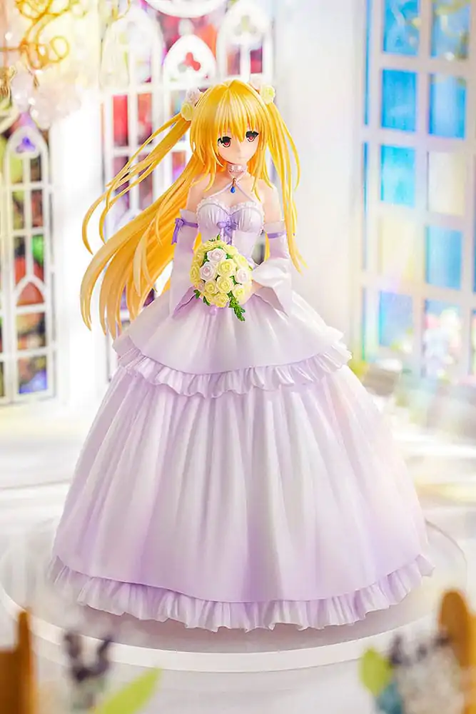 To Love-Ru Darkness PVC Soška 1/7 Golden Darkness Svatební šaty Verze 23 cm fotografii produktu