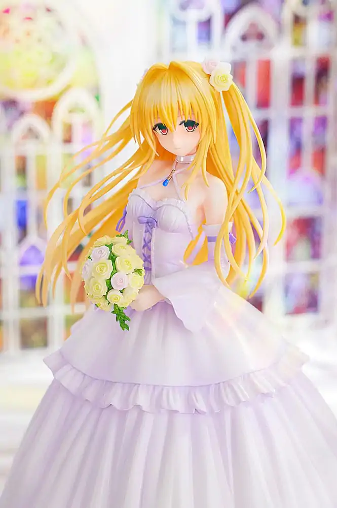 To Love-Ru Darkness PVC Soška 1/7 Golden Darkness Svatební šaty Verze 23 cm fotografii produktu