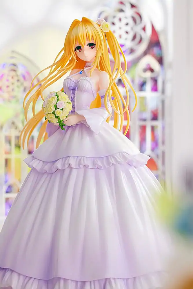 To Love-Ru Darkness PVC Soška 1/7 Golden Darkness Svatební šaty Verze 23 cm fotografii produktu