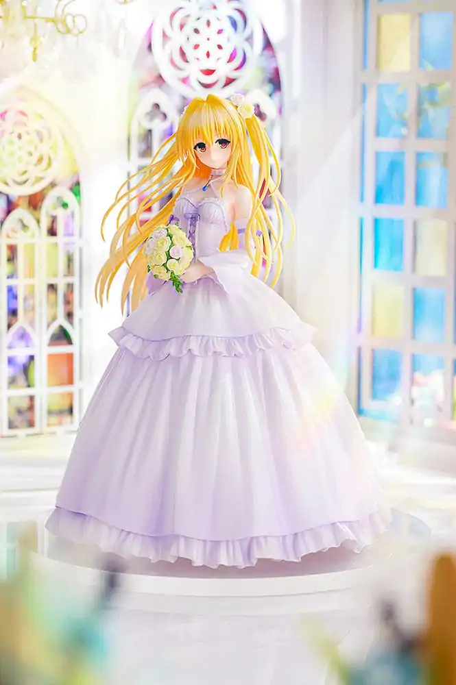 To Love-Ru Darkness PVC Soška 1/7 Golden Darkness Svatební šaty Verze 23 cm fotografii produktu