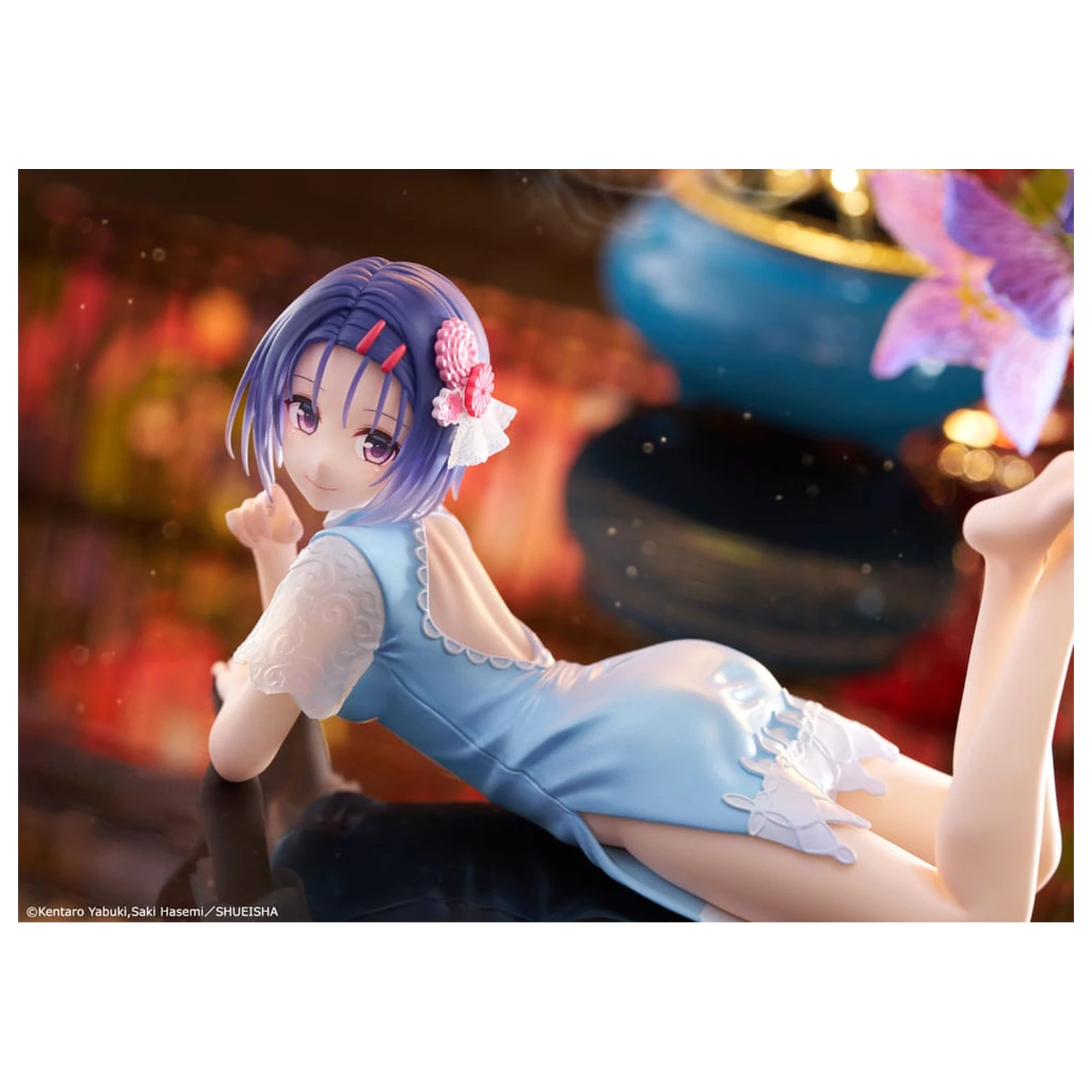 To Love-Ru Darkness PVC Socha Stolní Roztomilá Figurka Haruna Sairenji (China Dress Ver.) 13 cm fotografii produktu