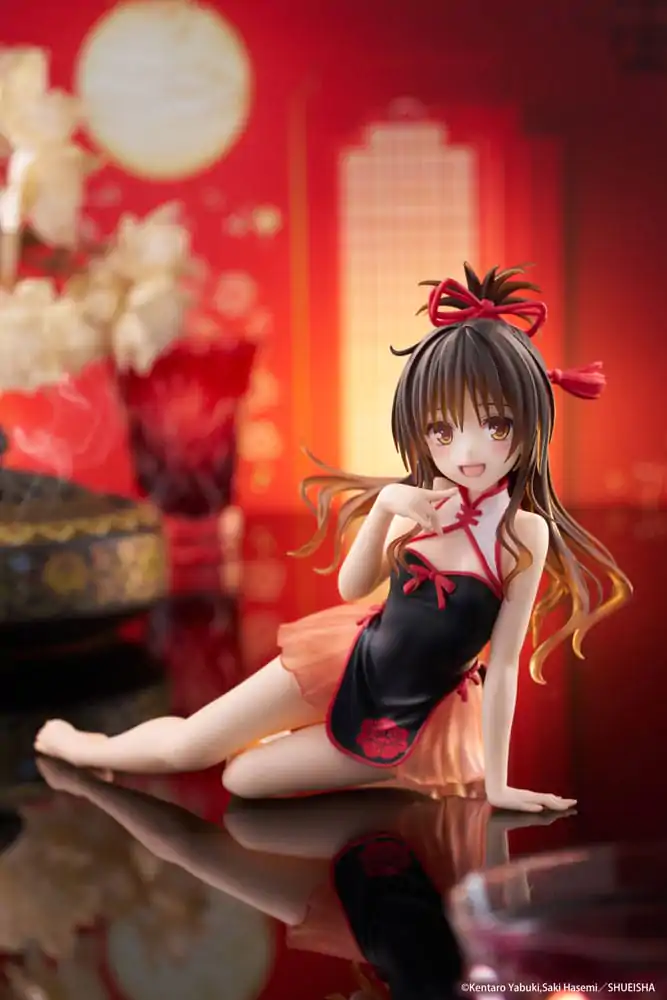 To Love-Ru Darkness PVC Socha Desktop Cute figurka Mikan Yuki Chinese Dress Ver. 13 cm fotografii produktu