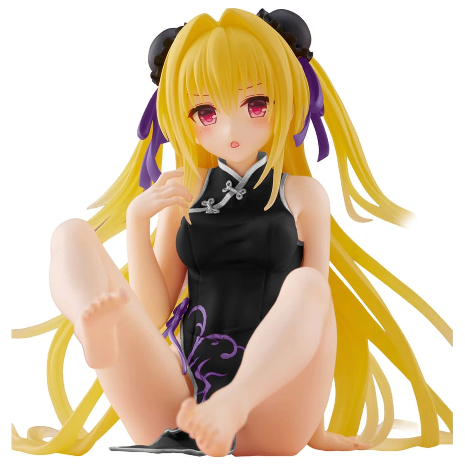 To Love-Ru Darkness PVC Soška Stolní Roztomilá Figurka Golden Darkness (China Dress Ver.) Obnovená 13 cm fotografii produktu