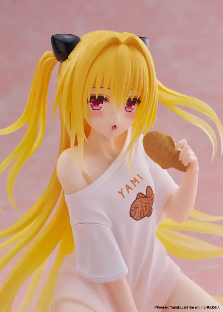 To Love-Ru Darkness PVC Socha Stolní Roztomilá Figurka Golden Darkness Roomwear Ver. 13 cm fotografii produktu
