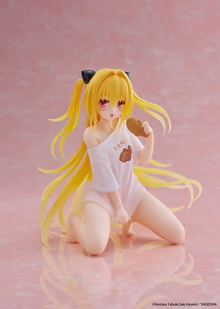 To Love-Ru Darkness PVC Socha Stolní Roztomilá Figurka Golden Darkness Roomwear Ver. 13 cm fotografii produktu