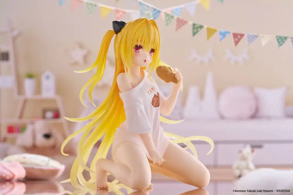 To Love-Ru Darkness PVC Socha Stolní Roztomilá Figurka Golden Darkness Roomwear Ver. 13 cm fotografii produktu
