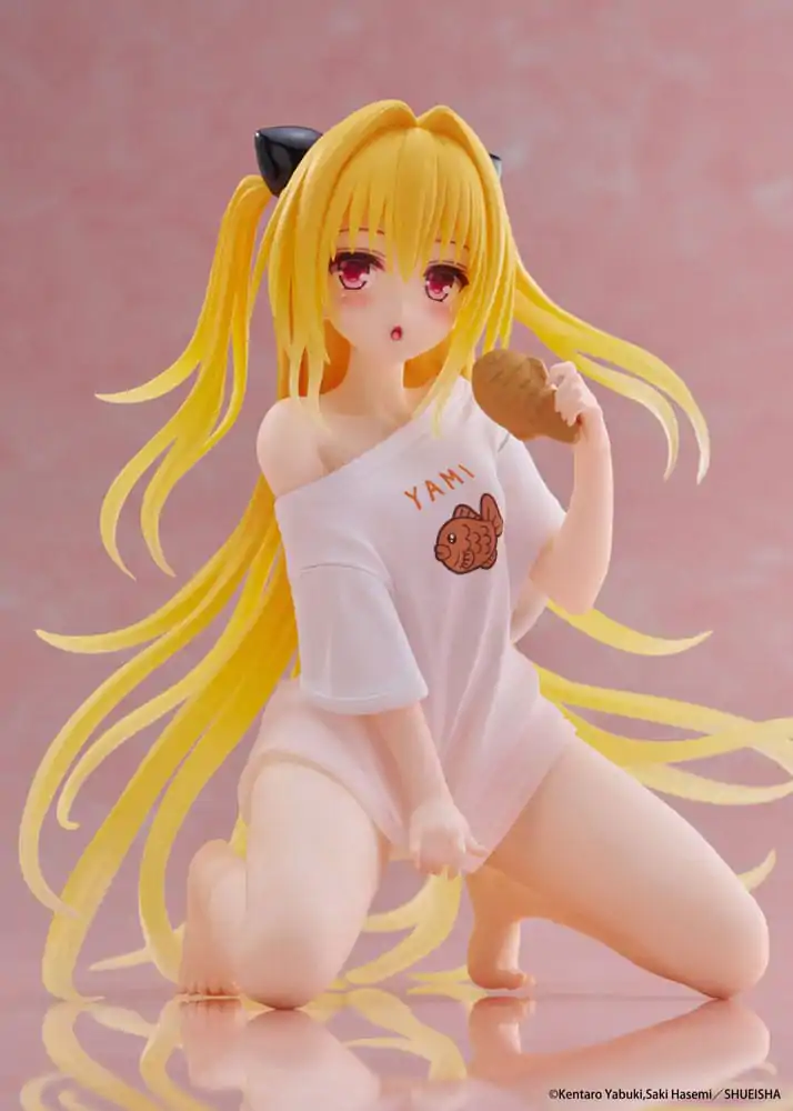 To Love-Ru Darkness PVC Socha Stolní Roztomilá Figurka Golden Darkness Roomwear Ver. 13 cm fotografii produktu