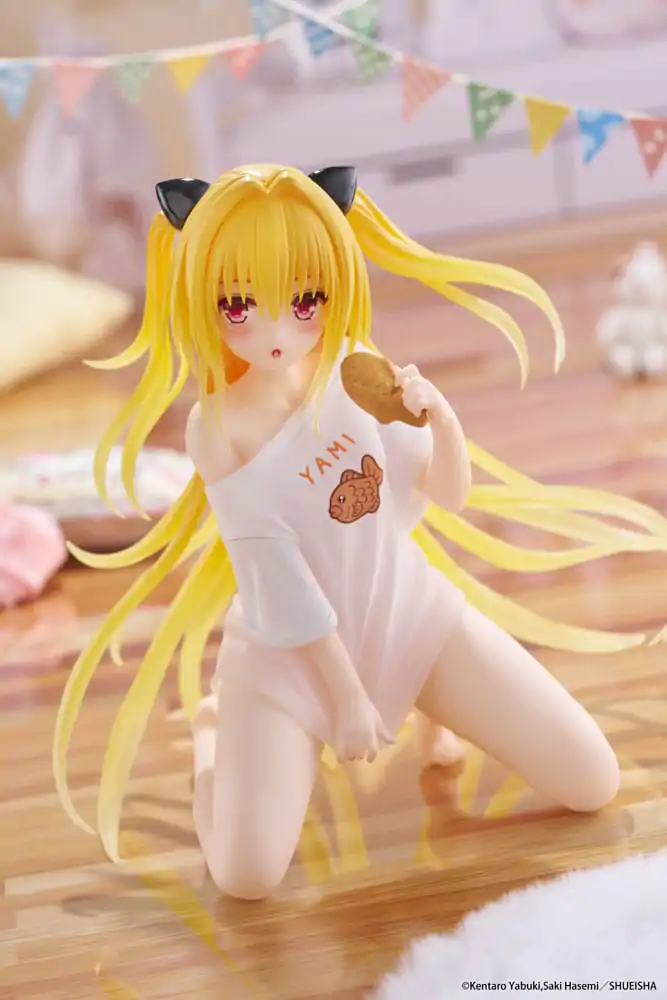 To Love-Ru Darkness PVC Socha Stolní Roztomilá Figurka Golden Darkness Roomwear Ver. 13 cm fotografii produktu