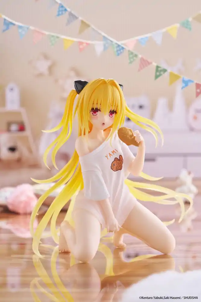 To Love-Ru Darkness PVC Socha Stolní Roztomilá Figurka Golden Darkness Roomwear Ver. 13 cm fotografii produktu