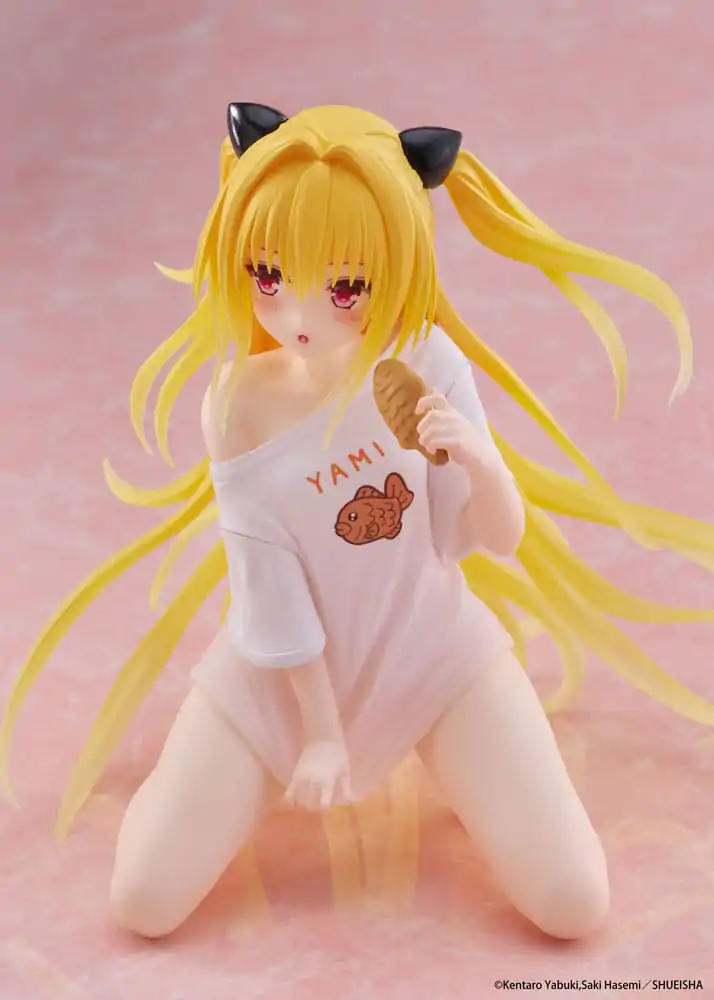 To Love-Ru Darkness PVC Socha Stolní Roztomilá Figurka Golden Darkness Roomwear Ver. 13 cm fotografii produktu