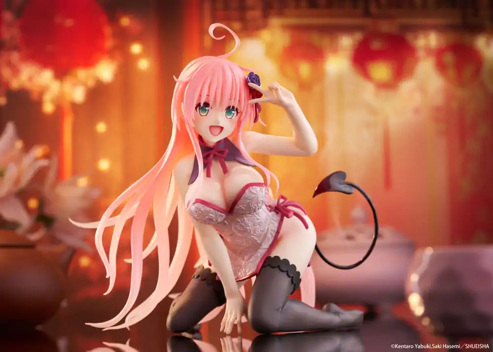 To Love-Ru Darkness PVC Soška Desktop Cute Figure Lala Chinese Dress Ver. 13 cm fotografii produktu