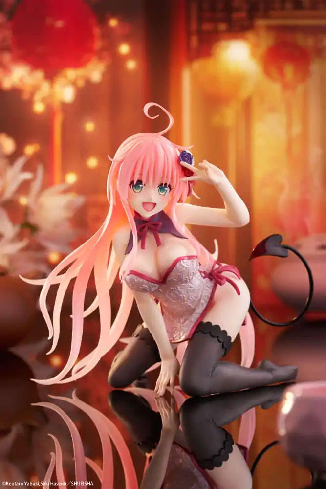 To Love-Ru Darkness PVC Soška Desktop Cute Figure Lala Chinese Dress Ver. 13 cm fotografii produktu