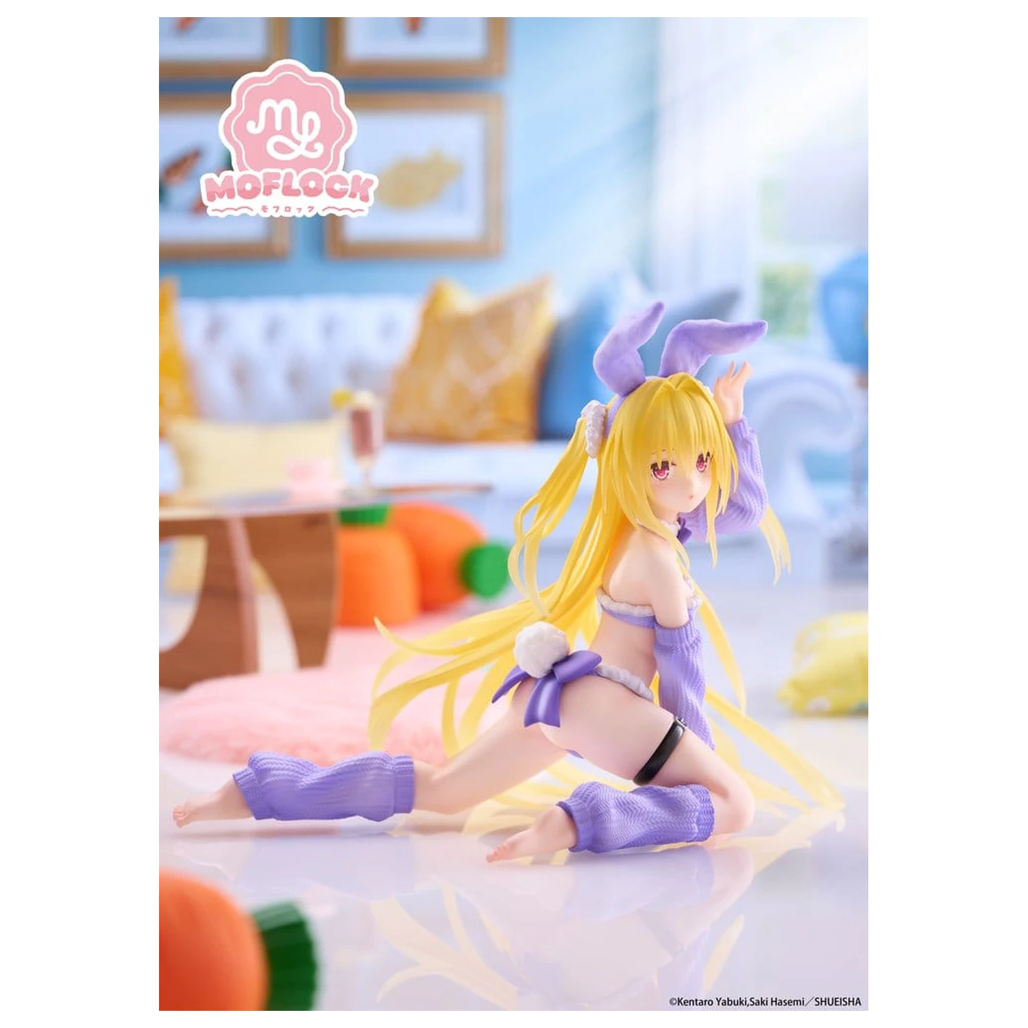 To Love-Ru Darkness MOFLOCK PVC Figurka Golden Darkness (Fluffy Bunny Ver.) 13 cm fotografii produktu