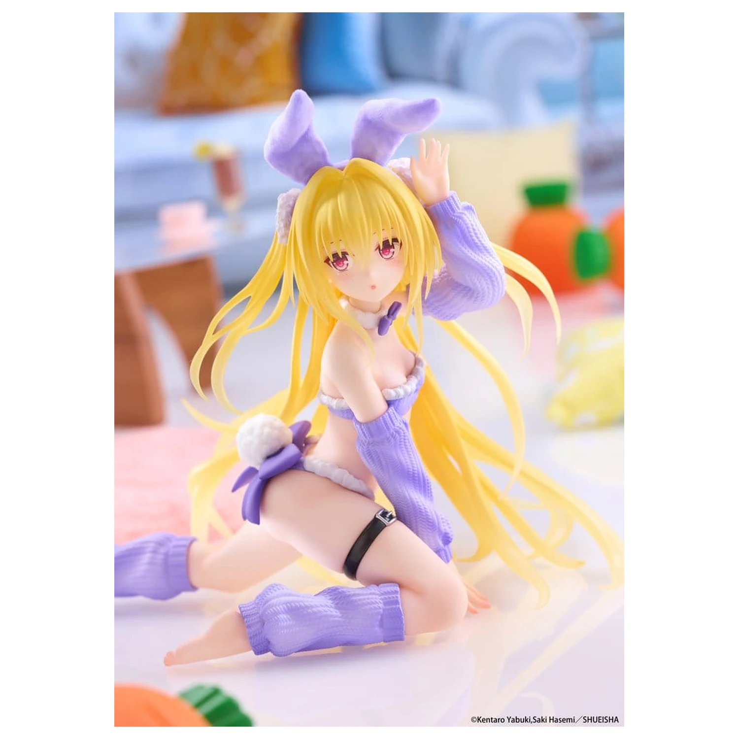 To Love-Ru Darkness MOFLOCK PVC Figurka Golden Darkness (Fluffy Bunny Ver.) 13 cm fotografii produktu