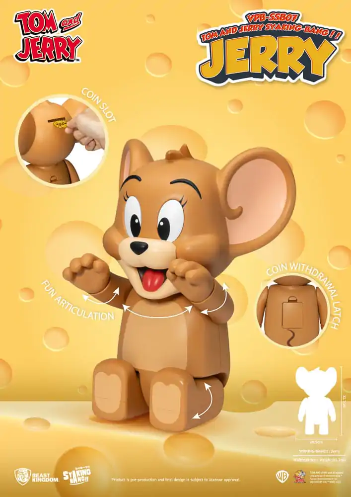 Tom & Jerry Syaking Bang PVC figurka Jerry 30 cm fotografii produktu