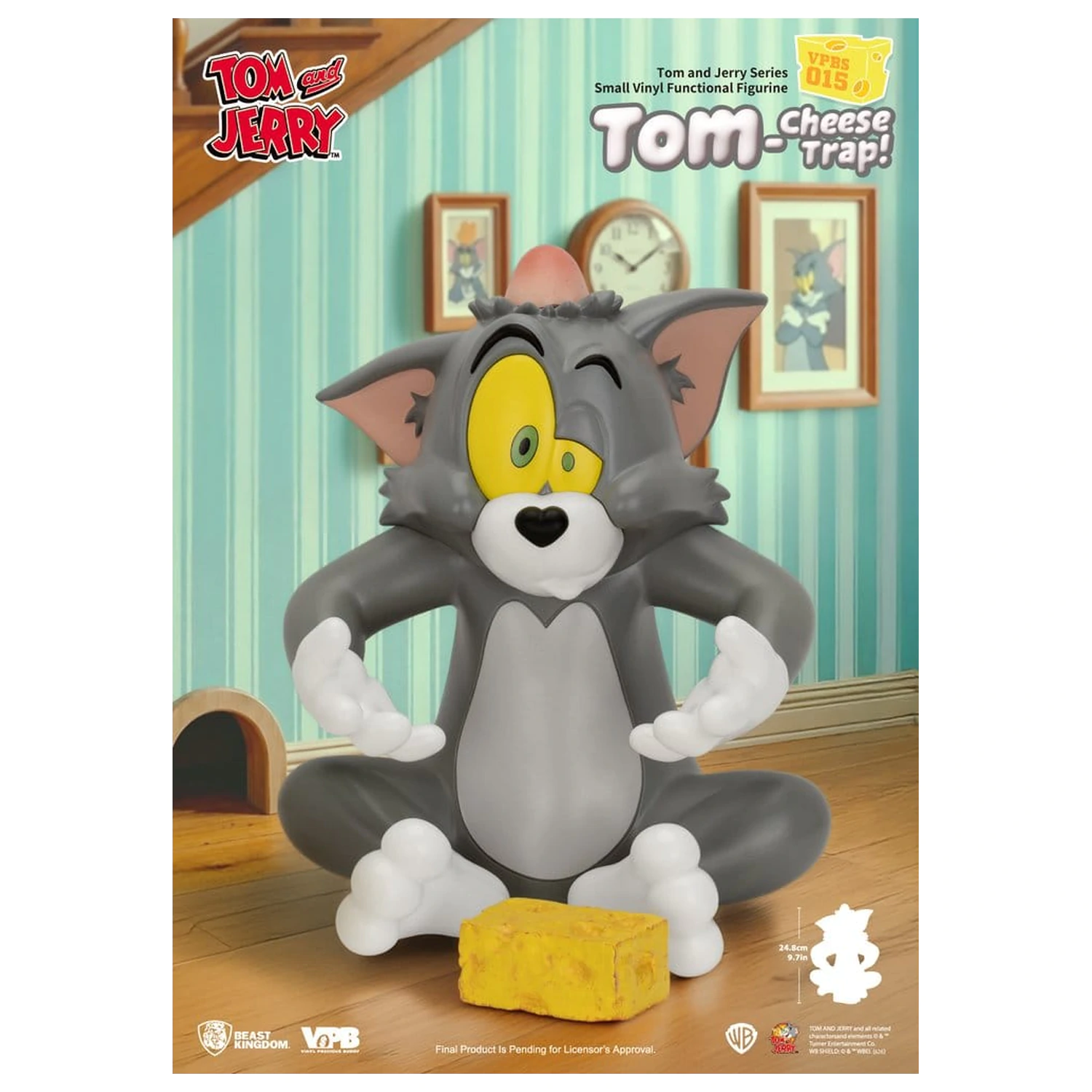 Tom and Jerry Vinylová banka Malá série Tom-Cheese Trap! 25 cm fotografii produktu