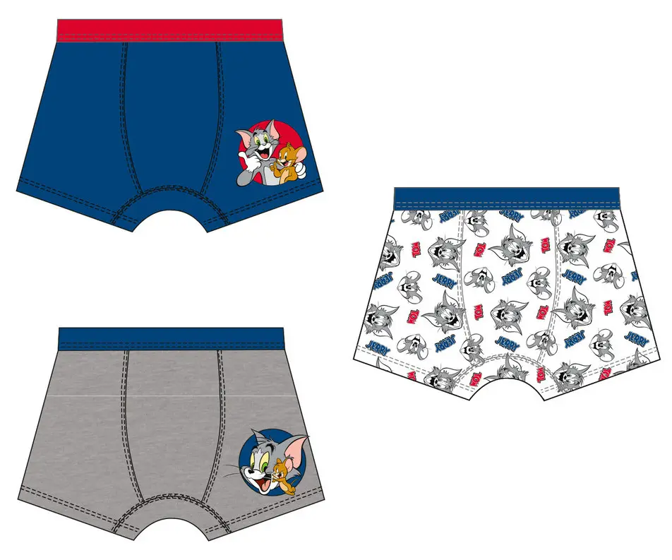 Tom and Jerry Kids' Boxerky 3-balení 122/128 cm fotografii produktu