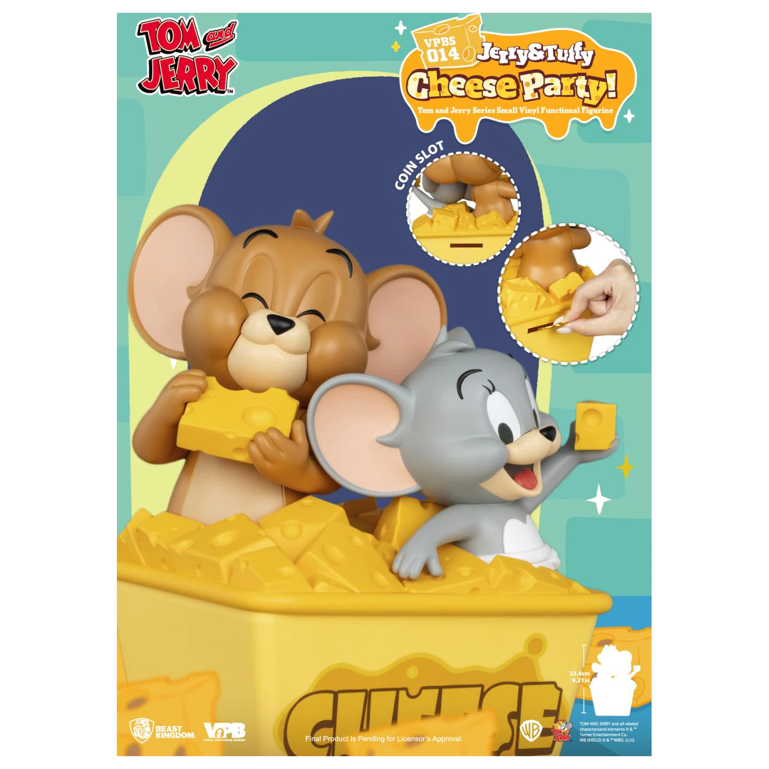 Tom & Jerry "Jerry & Tuffy Cheese Party" banka 23,4 cm fotografii produktu