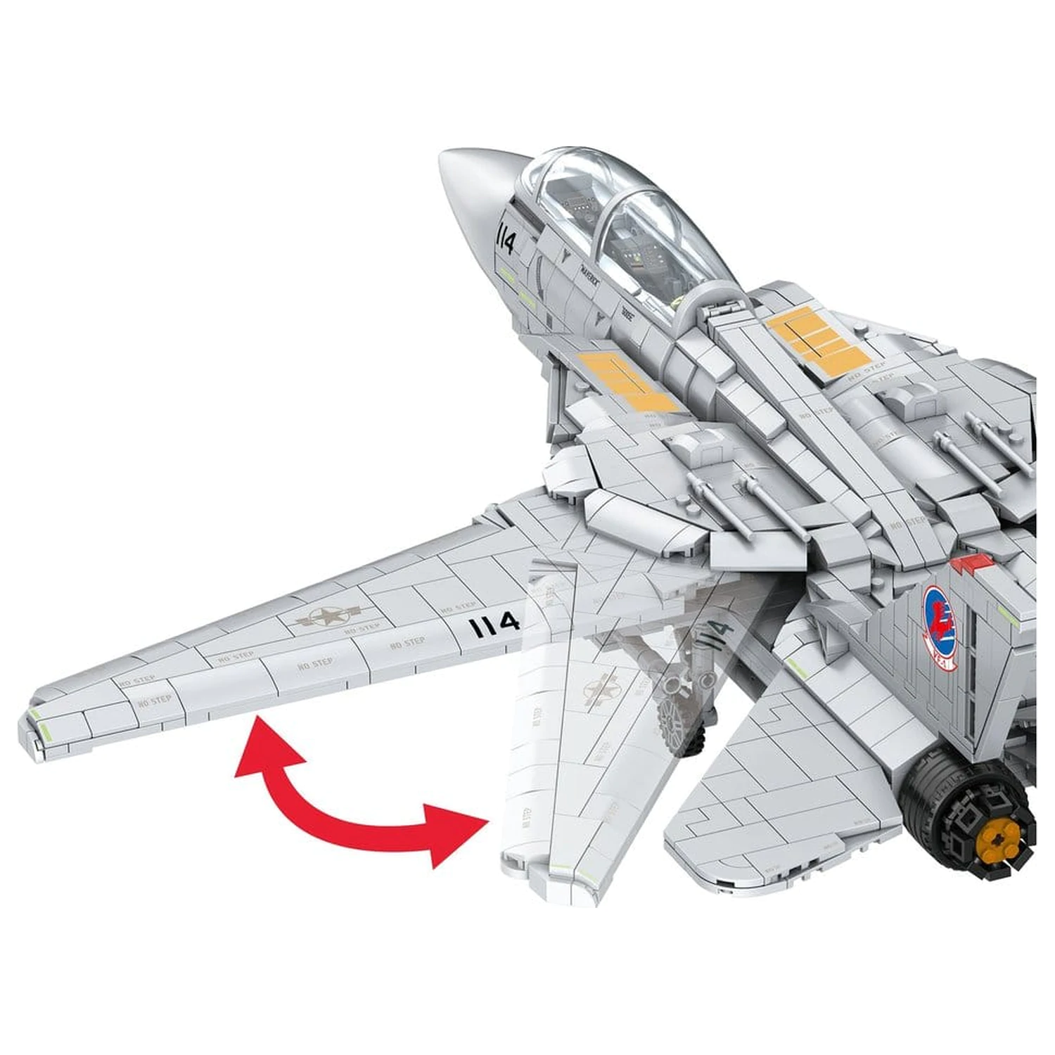 Top Gun Brick System Set Maverickův F-14A Tomcat fotografii produktu