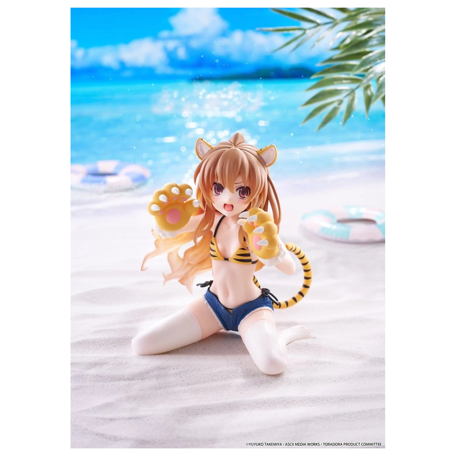 Toradora! Desktop Cute PVC figurka Taiga Aisaka (Tiger Costume Swimwear Ver.) 13 cm fotografii produktu
