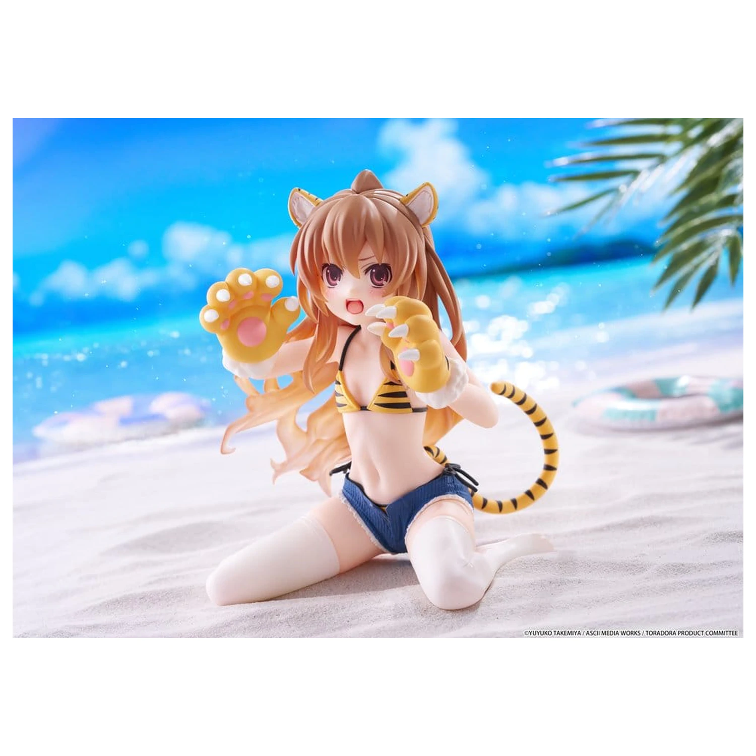 Toradora! Desktop Cute PVC figurka Taiga Aisaka (Tiger Costume Swimwear Ver.) 13 cm fotografii produktu