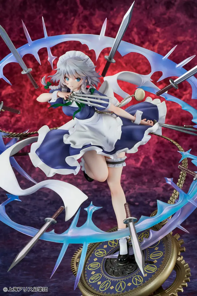 Touhou Project PVC socha 1/7 Izayoi Sakuya ilustrace od TEDDY 32 cm fotografii produktu