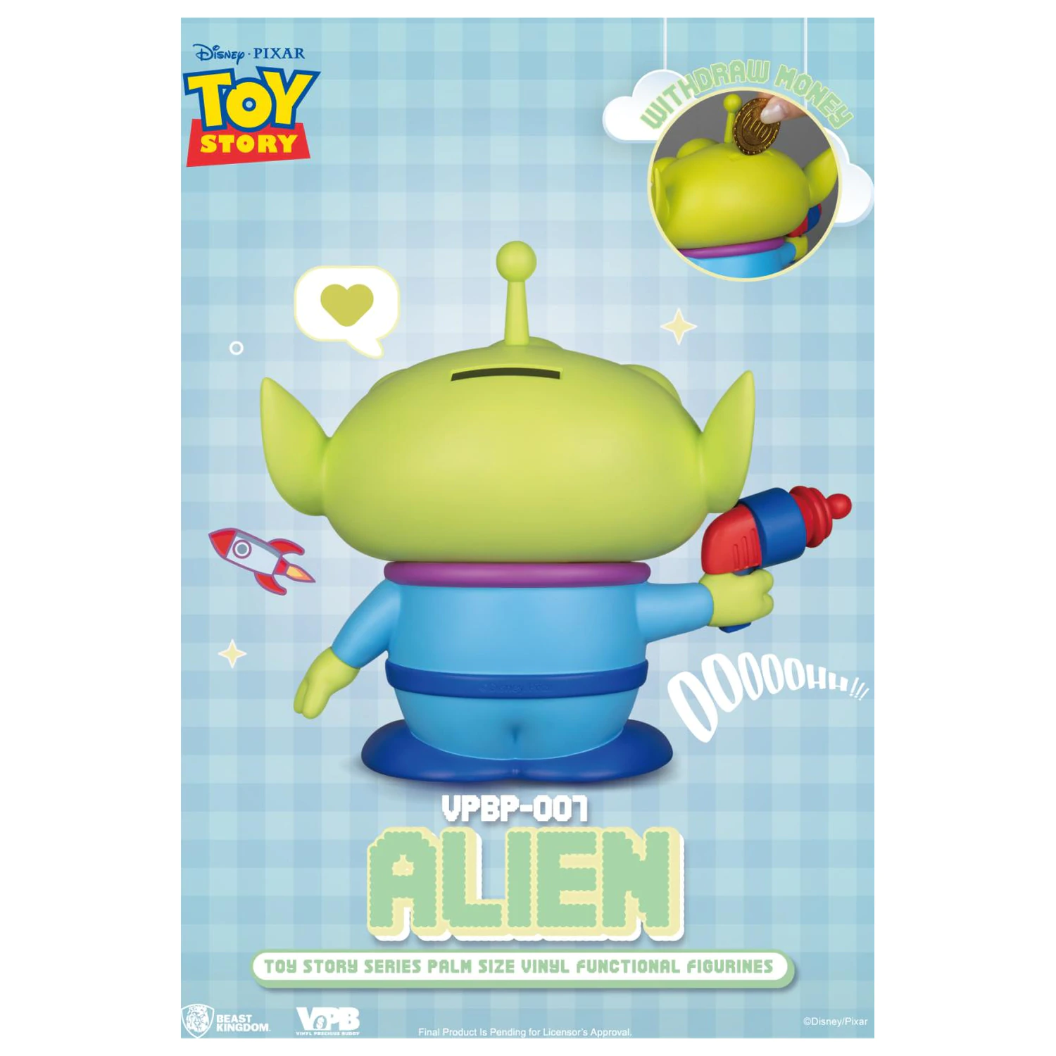 Toy Story Alien Pokladnička Vinyl Figure 12cm fotografii produktu