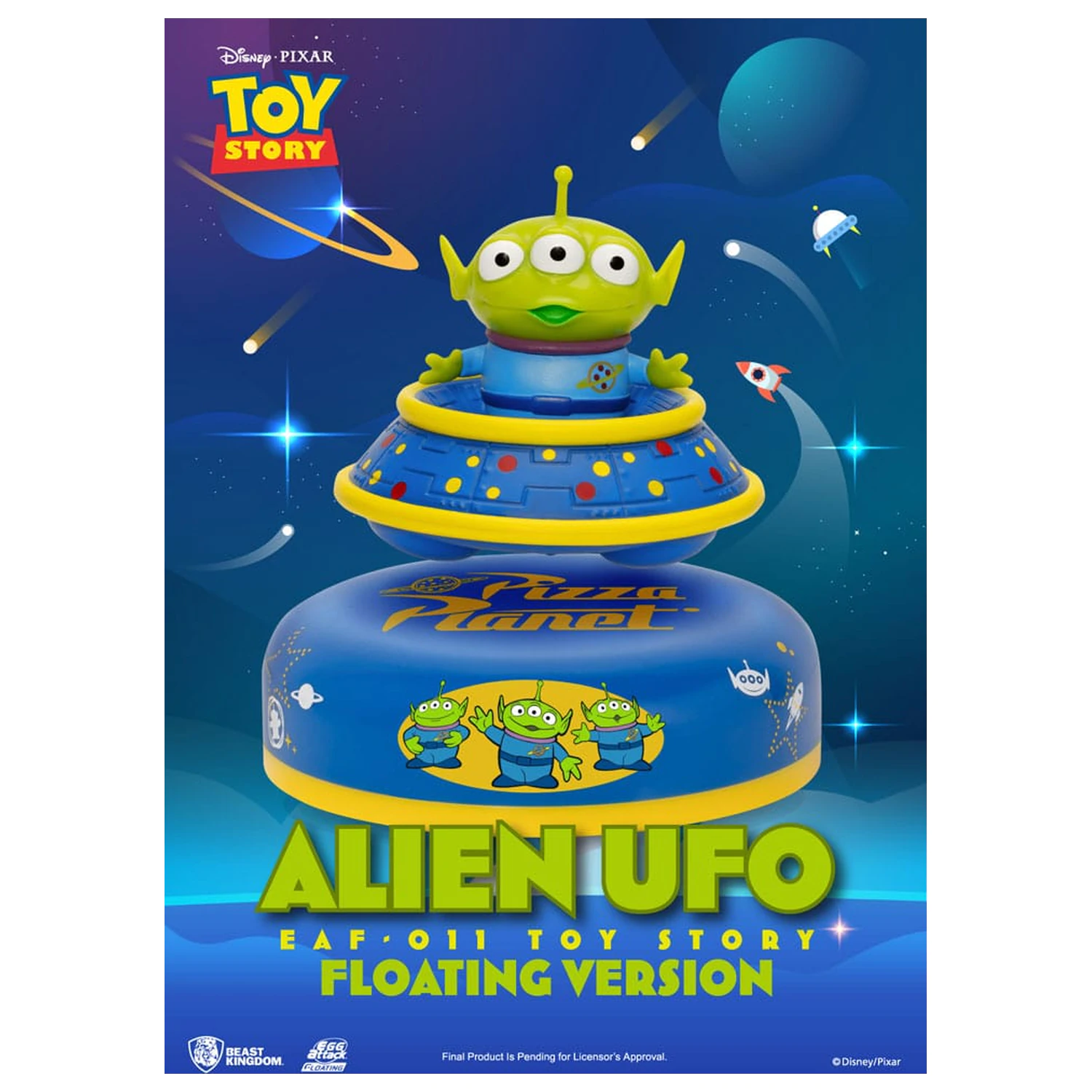 Toy Story Egg Attack Plávajúci Model Alien UFO 6 cm fotografii produktu