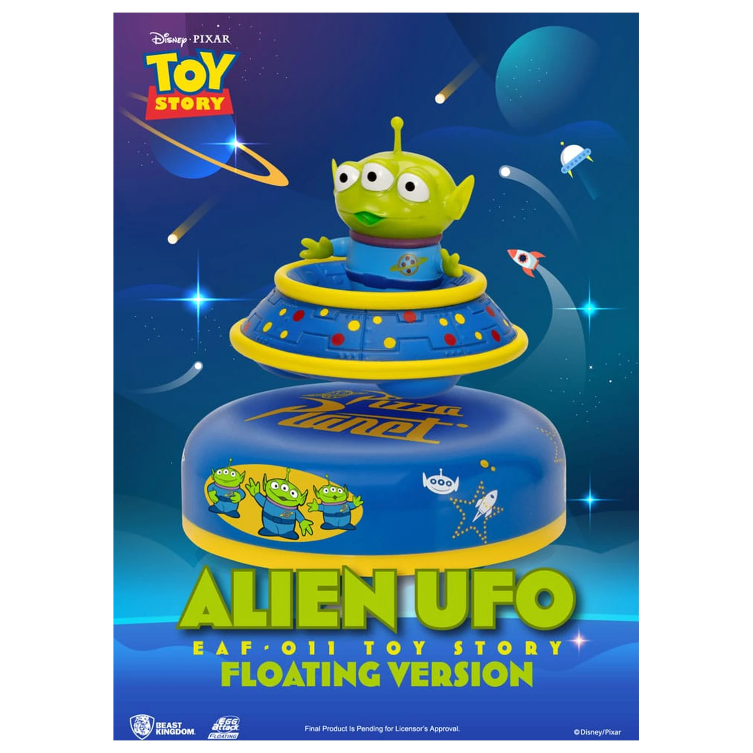 Toy Story Egg Attack Plávajúci Model Alien UFO 6 cm fotografii produktu
