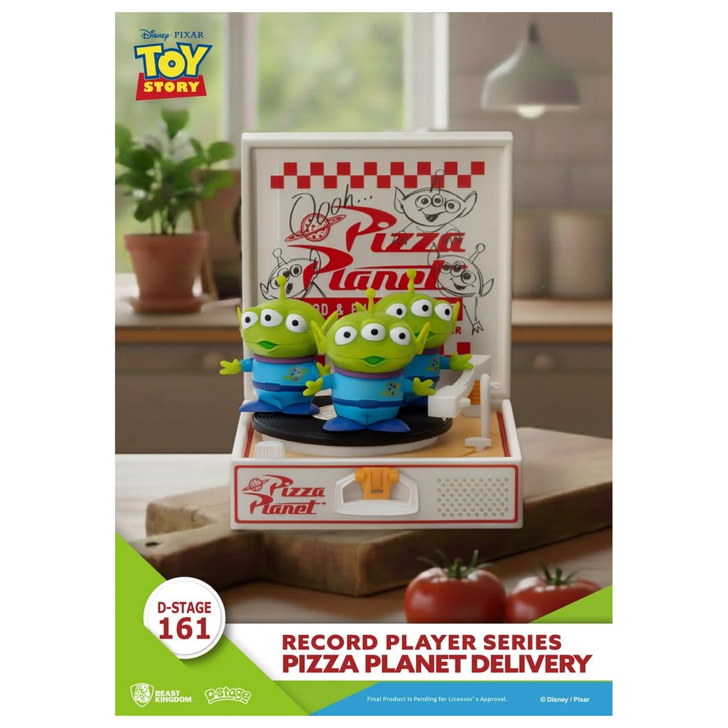 Toy Story Record Player Series PVC figurka Pizza Planet Delivery 12 cm fotografii produktu