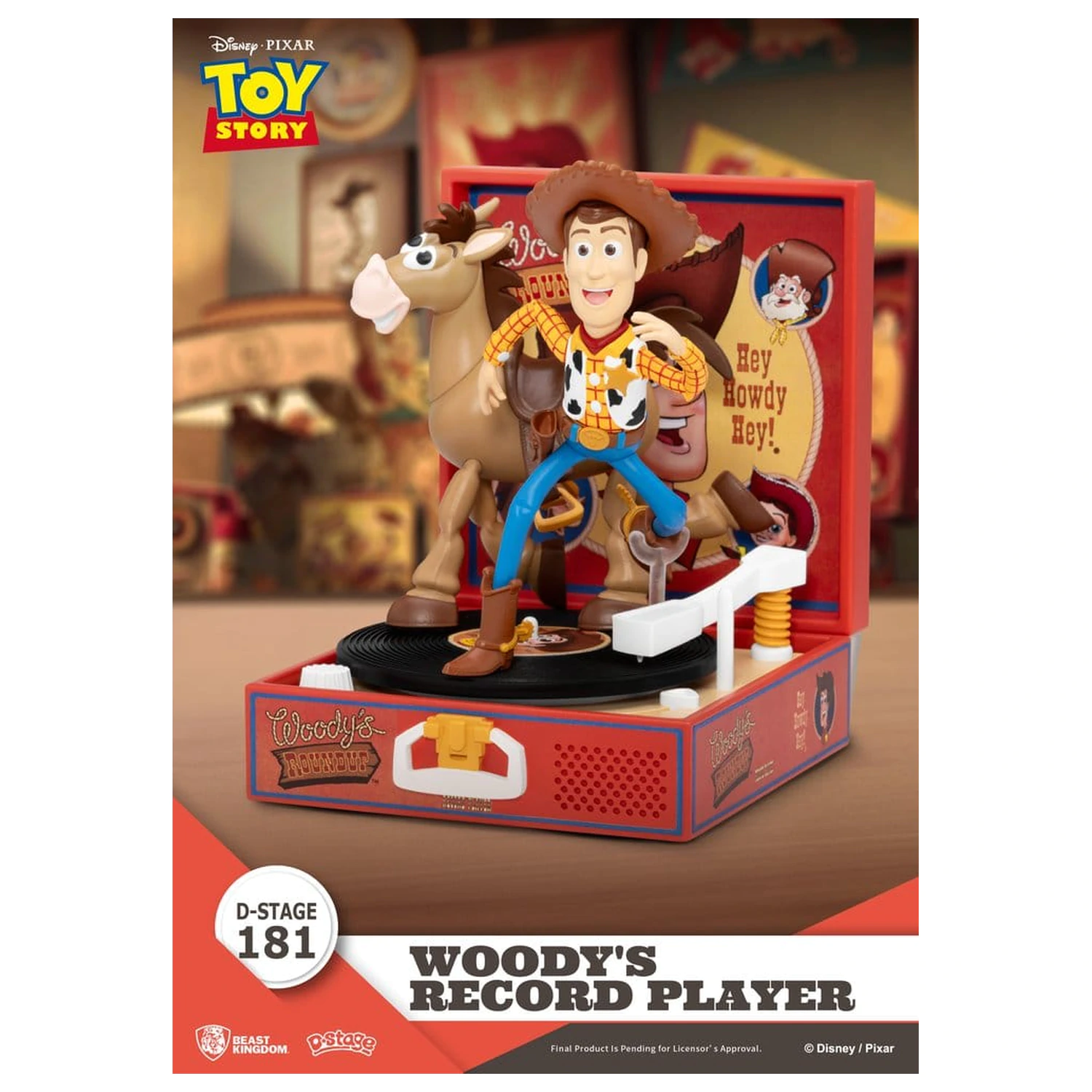 Toy Story Record Player Series PVC figurka Woody's Record Player 13 cm fotografii produktu