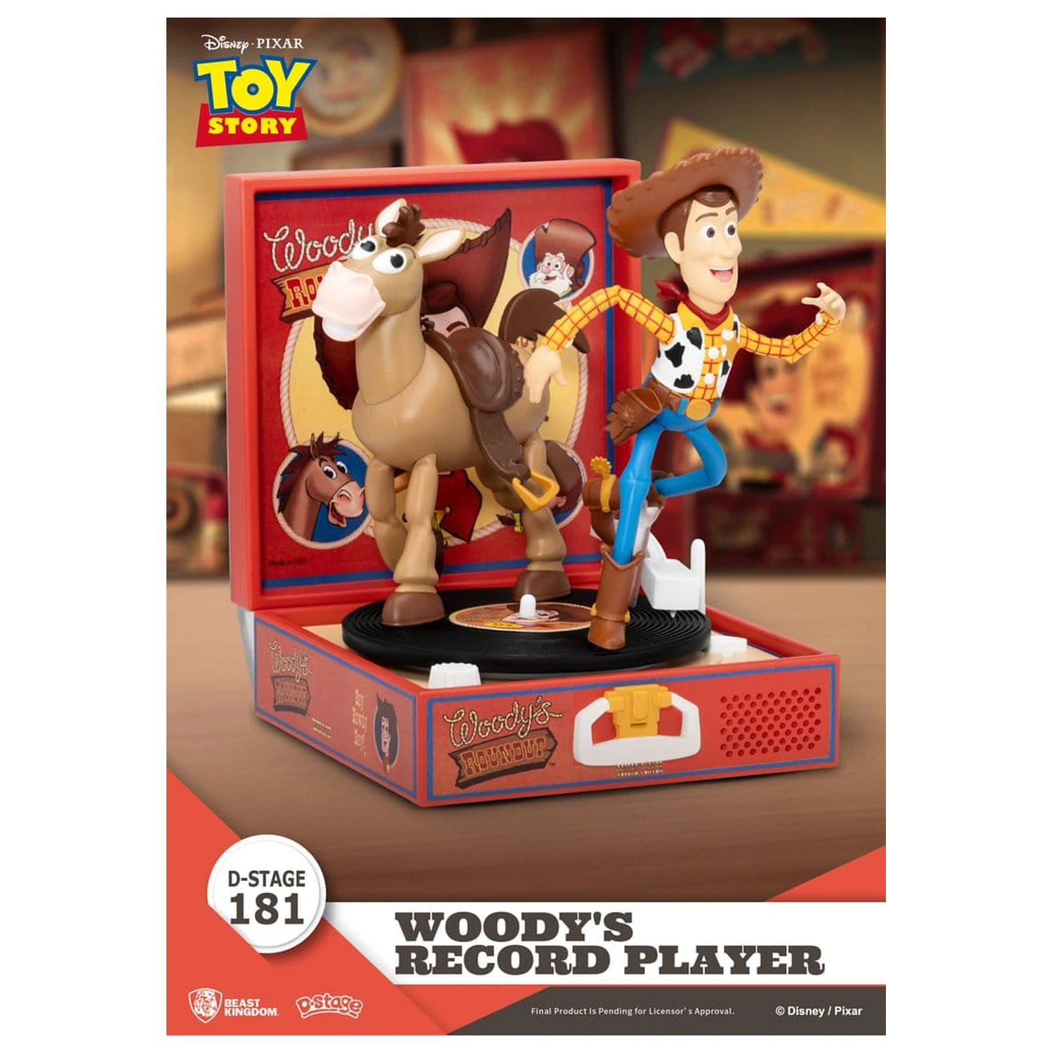 Toy Story Record Player Series PVC figurka Woody's Record Player 13 cm fotografii produktu