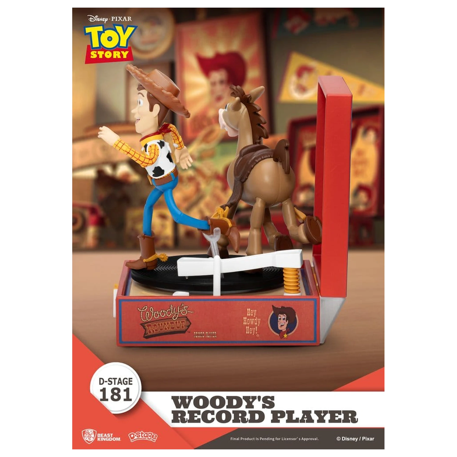 Toy Story Record Player Series PVC figurka Woody's Record Player 13 cm fotografii produktu