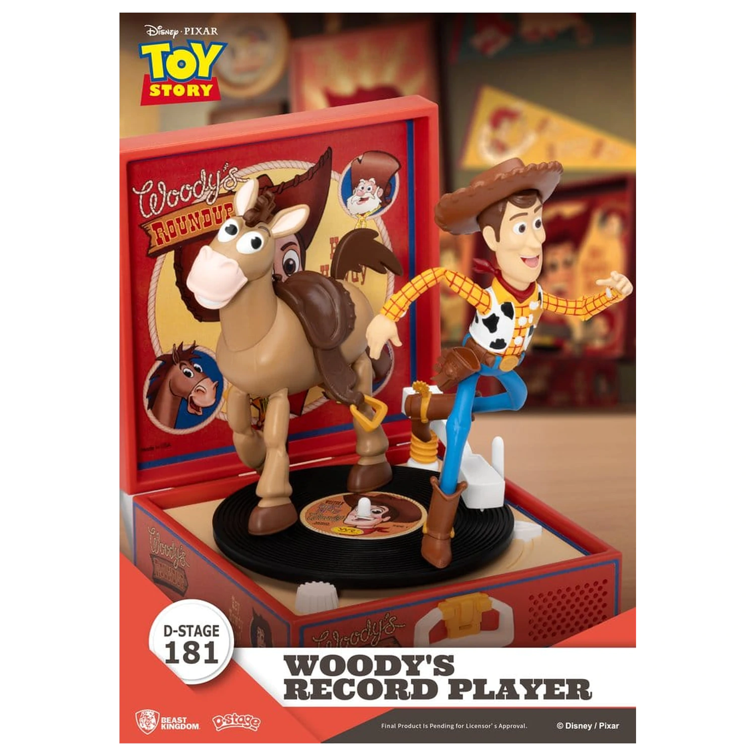 Toy Story Record Player Series PVC figurka Woody's Record Player 13 cm fotografii produktu