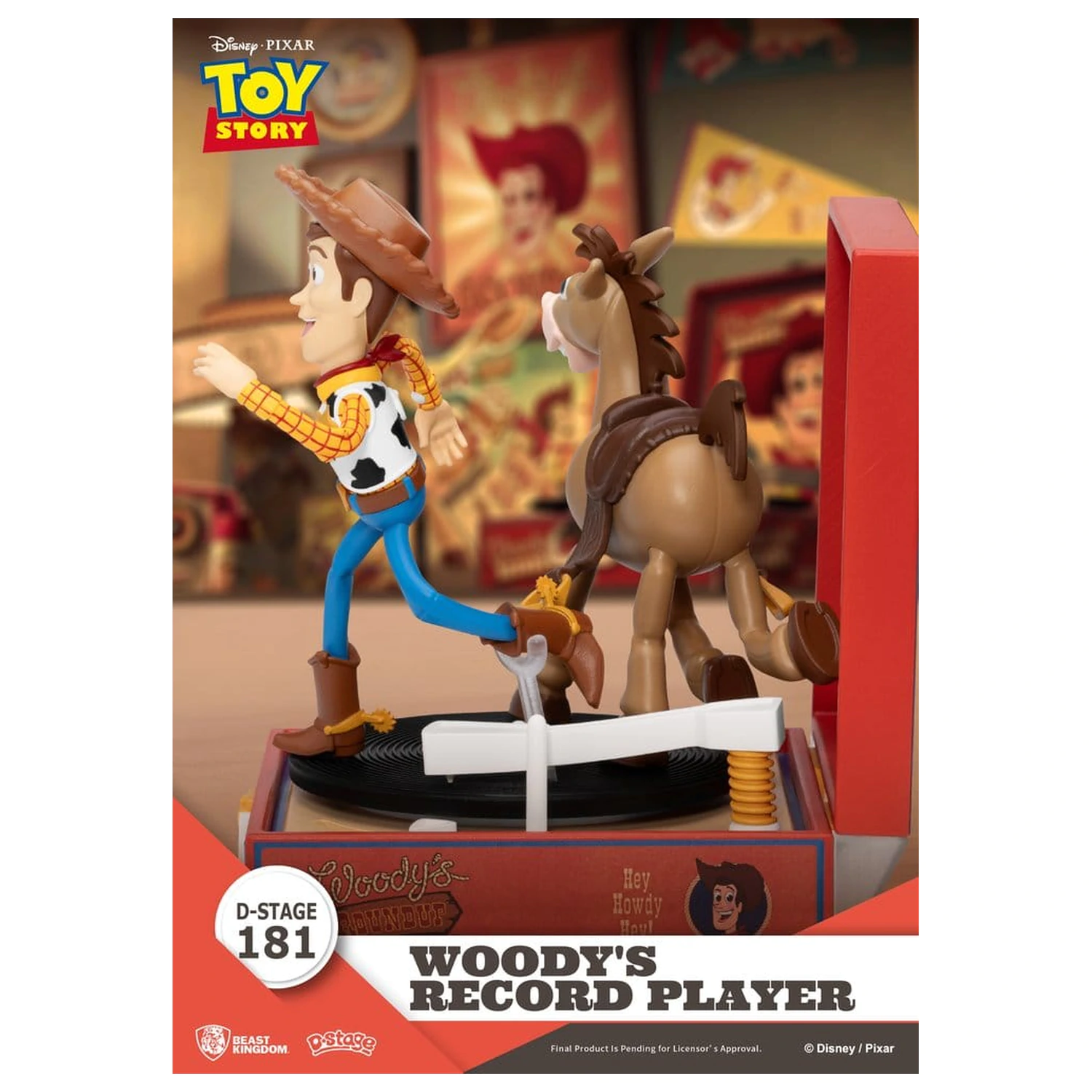 Toy Story Record Player Series PVC figurka Woody's Record Player 13 cm fotografii produktu