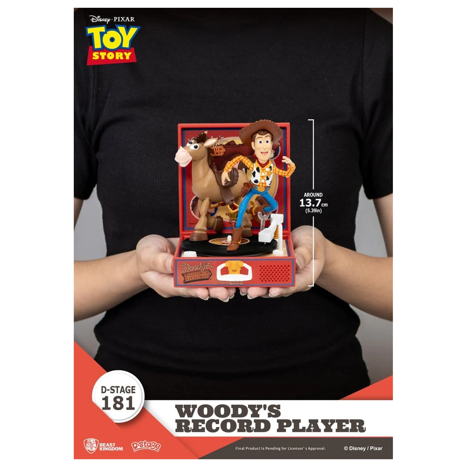 Toy Story Record Player Series PVC figurka Woody's Record Player 13 cm fotografii produktu