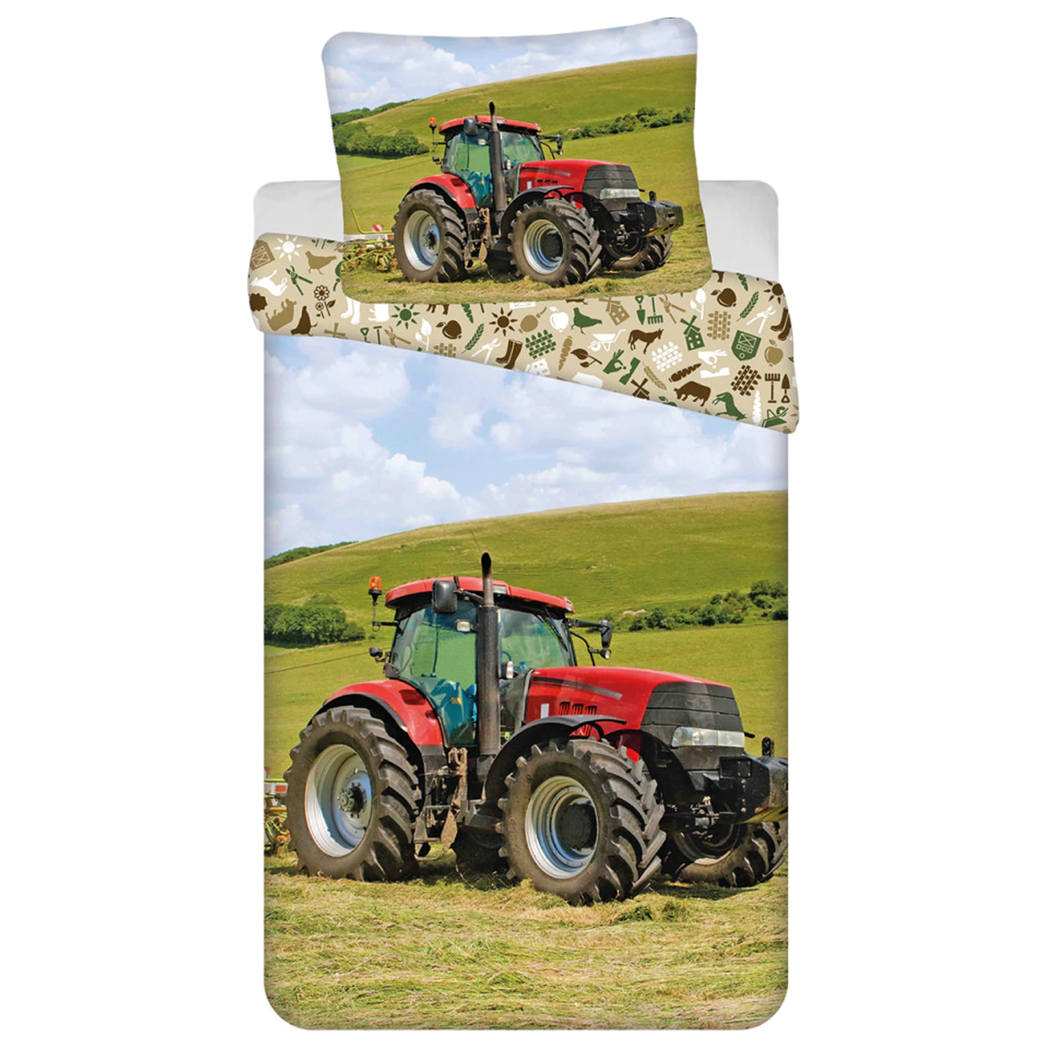 Tractor Red povlak na peřinu fotografii produktu